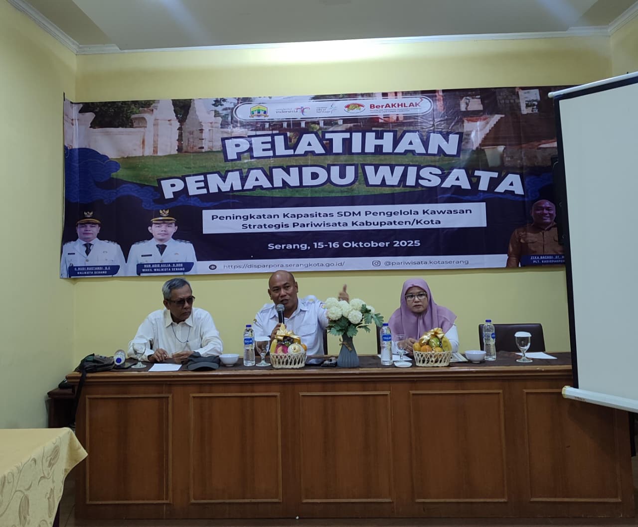 DISPARPORA Kota Serang Gelar Pelatihan Pemandu Wisata Bertema Storytelling Sejarah
