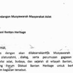 Undangan Musyawarah Adat akan Digelar, Perkuat Silaturahmi dan Pelestarian Budaya Banten